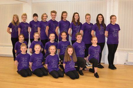 Freestyle senior dancers performing with Strictly come dancing 2014