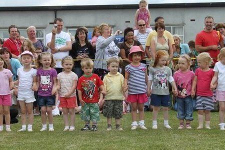 Pre School dance performers at Gateshead Rugby Club