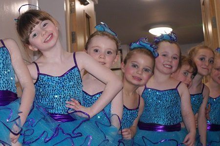 Kids in blue frock