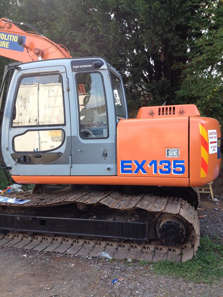 vehicle graphics on a digger