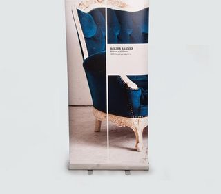 printed roller banner