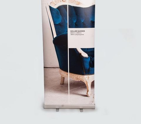 printed roller banner