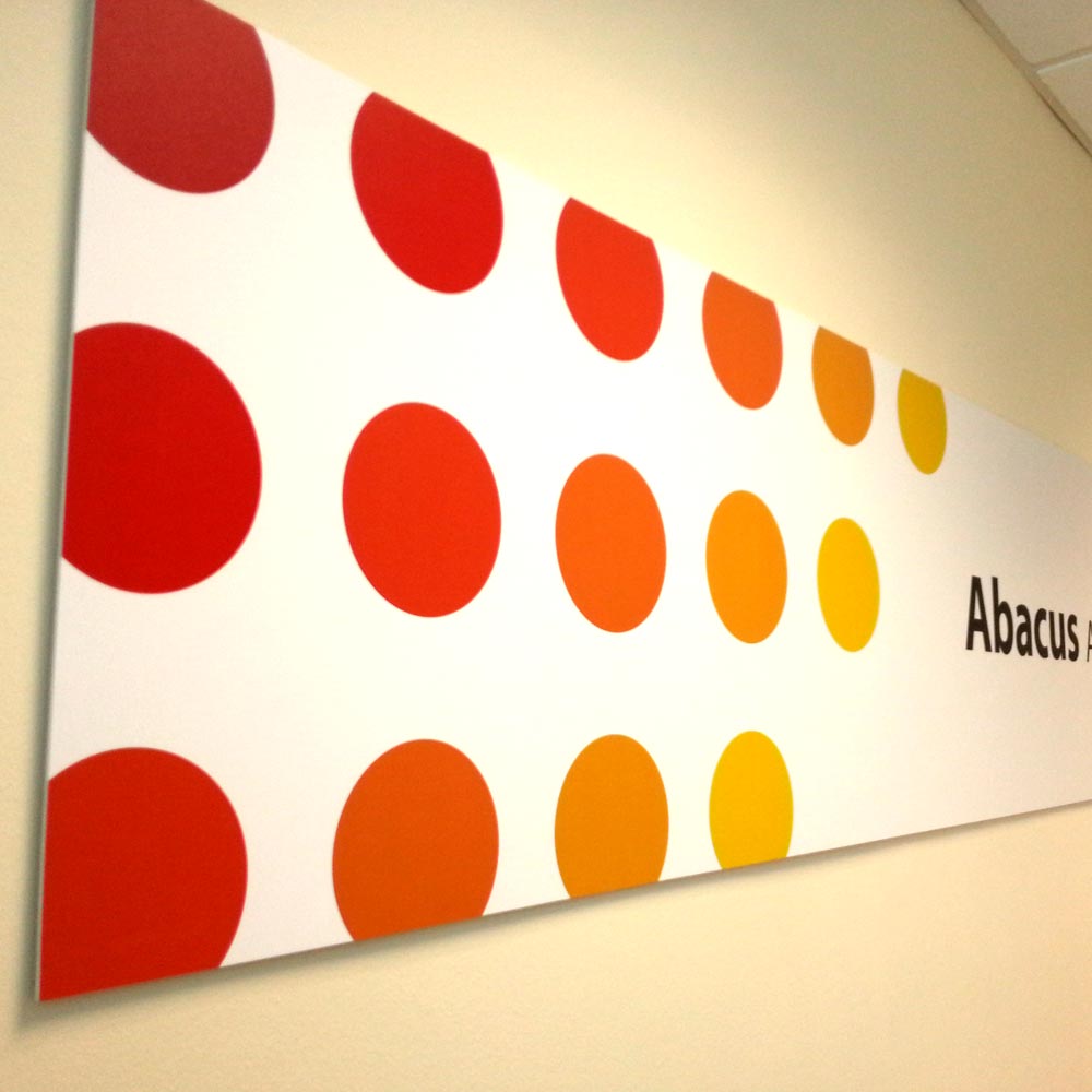 printed sign
