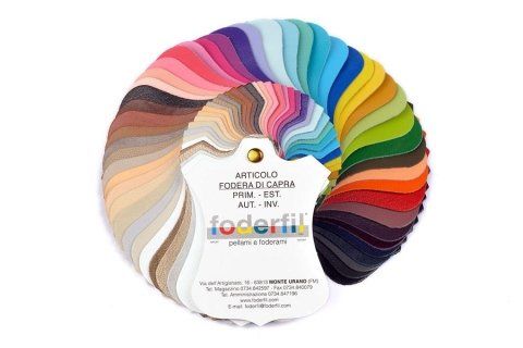 CARTELLA COLORI FODERA DI CAPRA