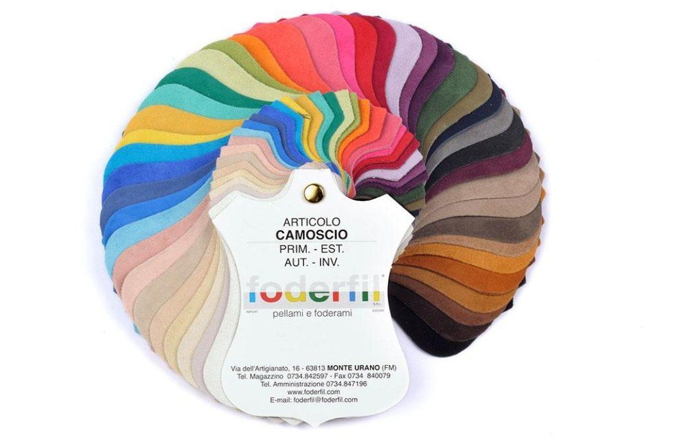 CARTELLA COLORI CAMOSCIO