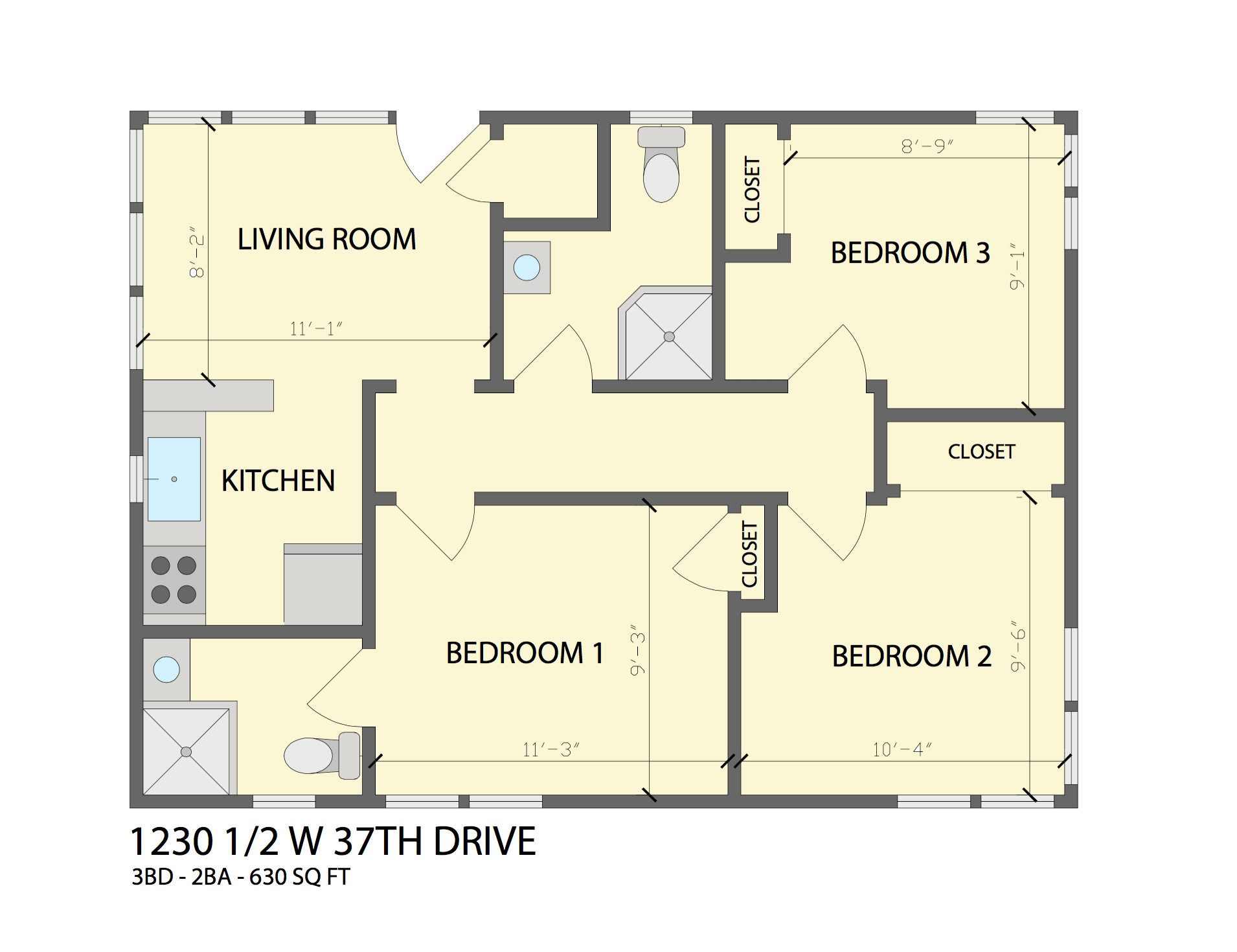 Unit 1230.50 W. 37th Drive, LA, CA - Duplex Upstairs