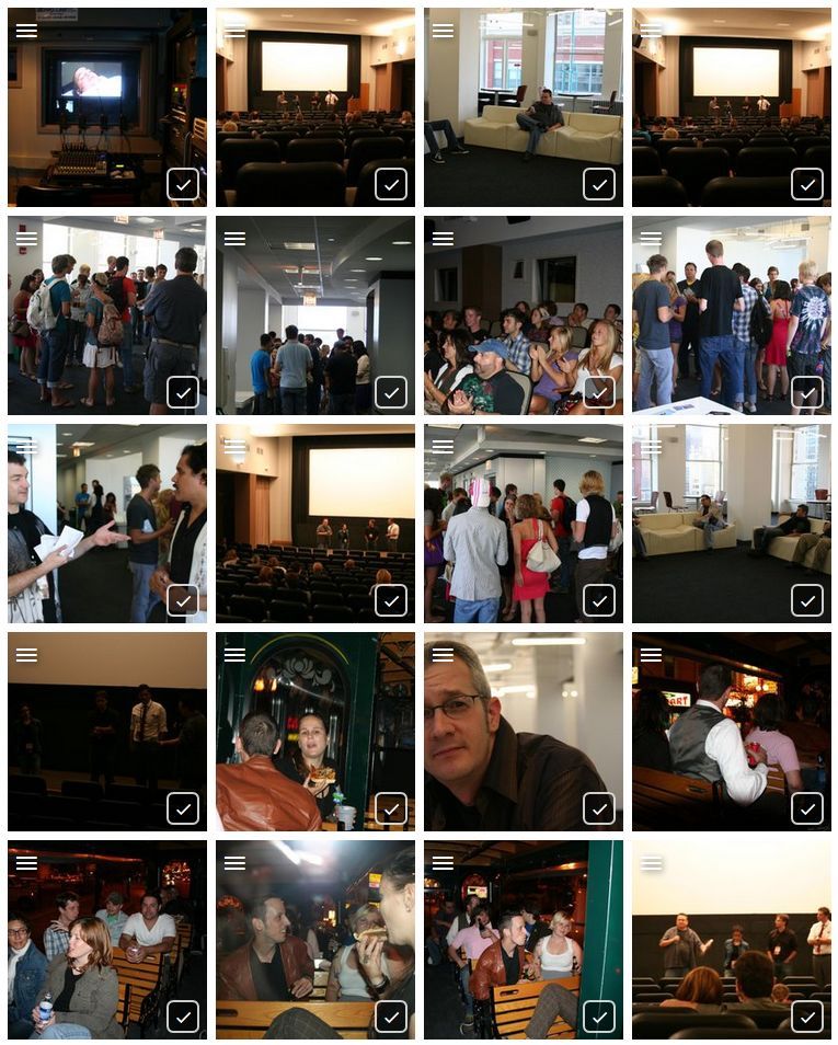 Events: Conference attendees, presentations, networking, and social gatherings in various venues.