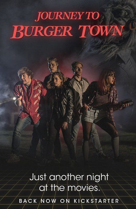Movie poster: Group of five teens in front of a dark, smoky setting with the title 