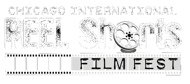 Chicago International Reel Shorts Film Fest logo with film reel.