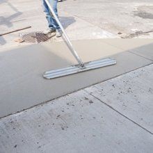 laying out concrete