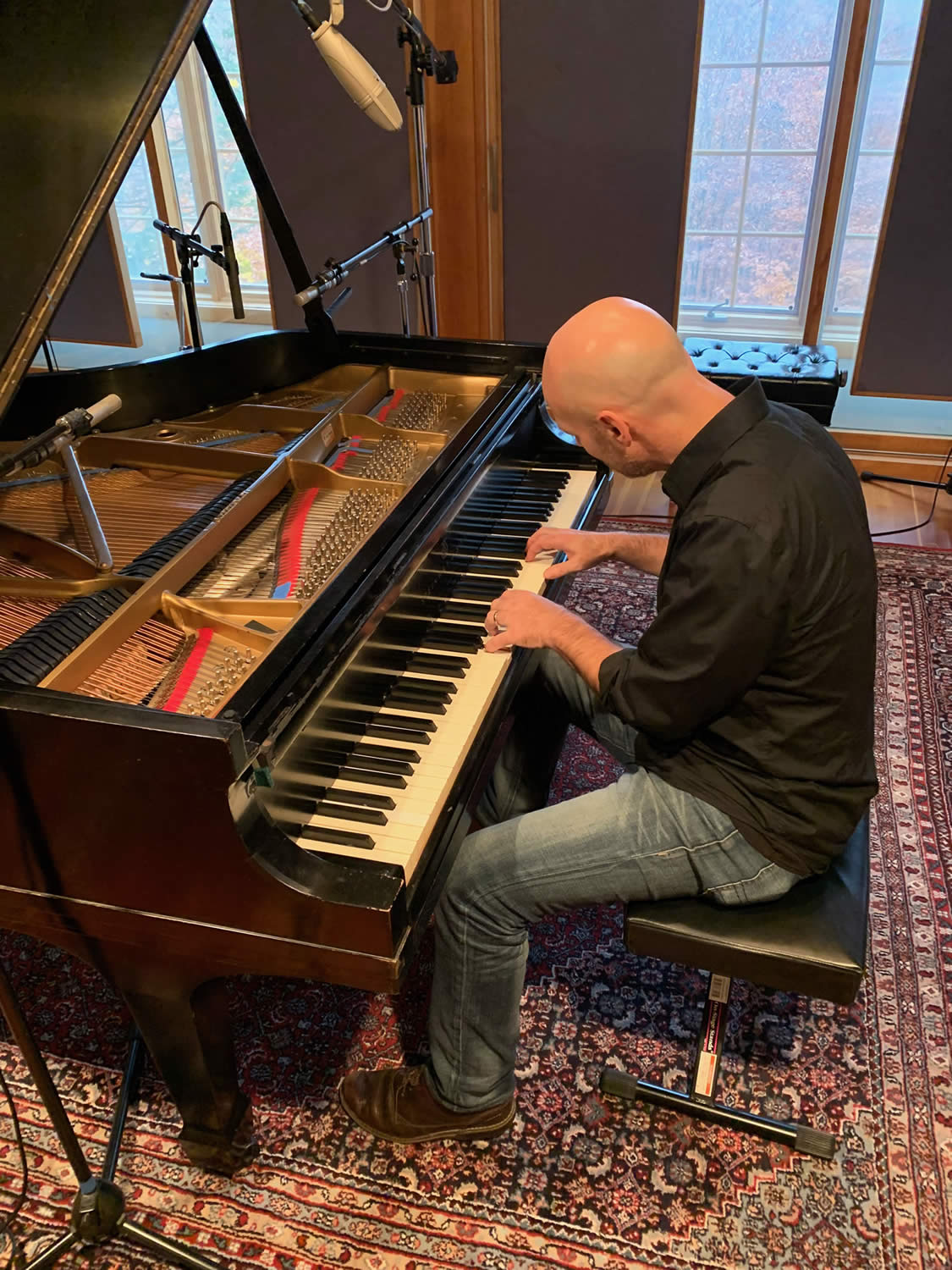 Michael Newhouse Allison playing the Steinway B grand piano recording Our Years.