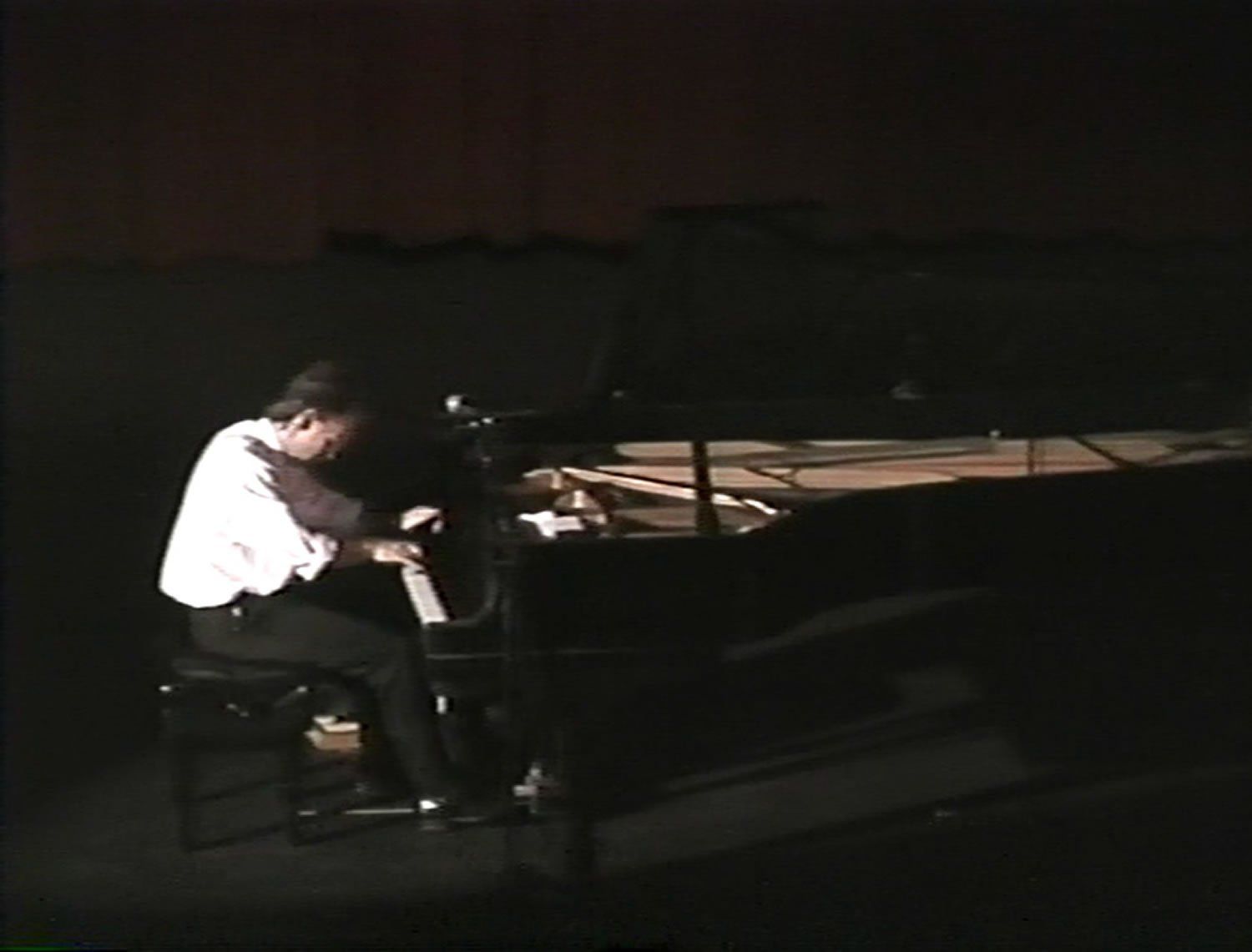 Michael Newhouse Allison playing piano in concert at the Broadway Center Rialto Theater 1994.