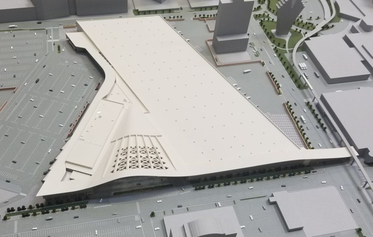 Top view of Vegas Convention Center 3d Printed