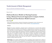 Platform Business Model Canvas research