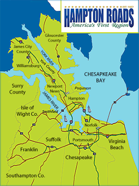 hampton roads map