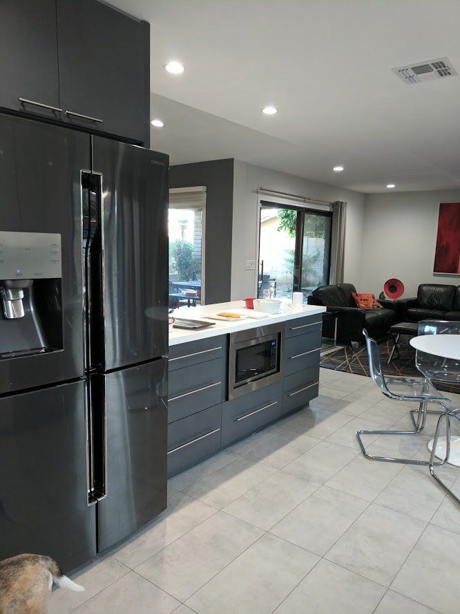kitchen with stainless steel appliances