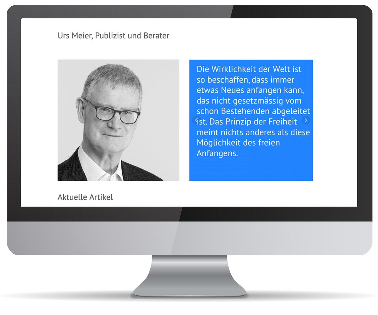 Desktop Website Urs Meier Desktop Website Urs Meier