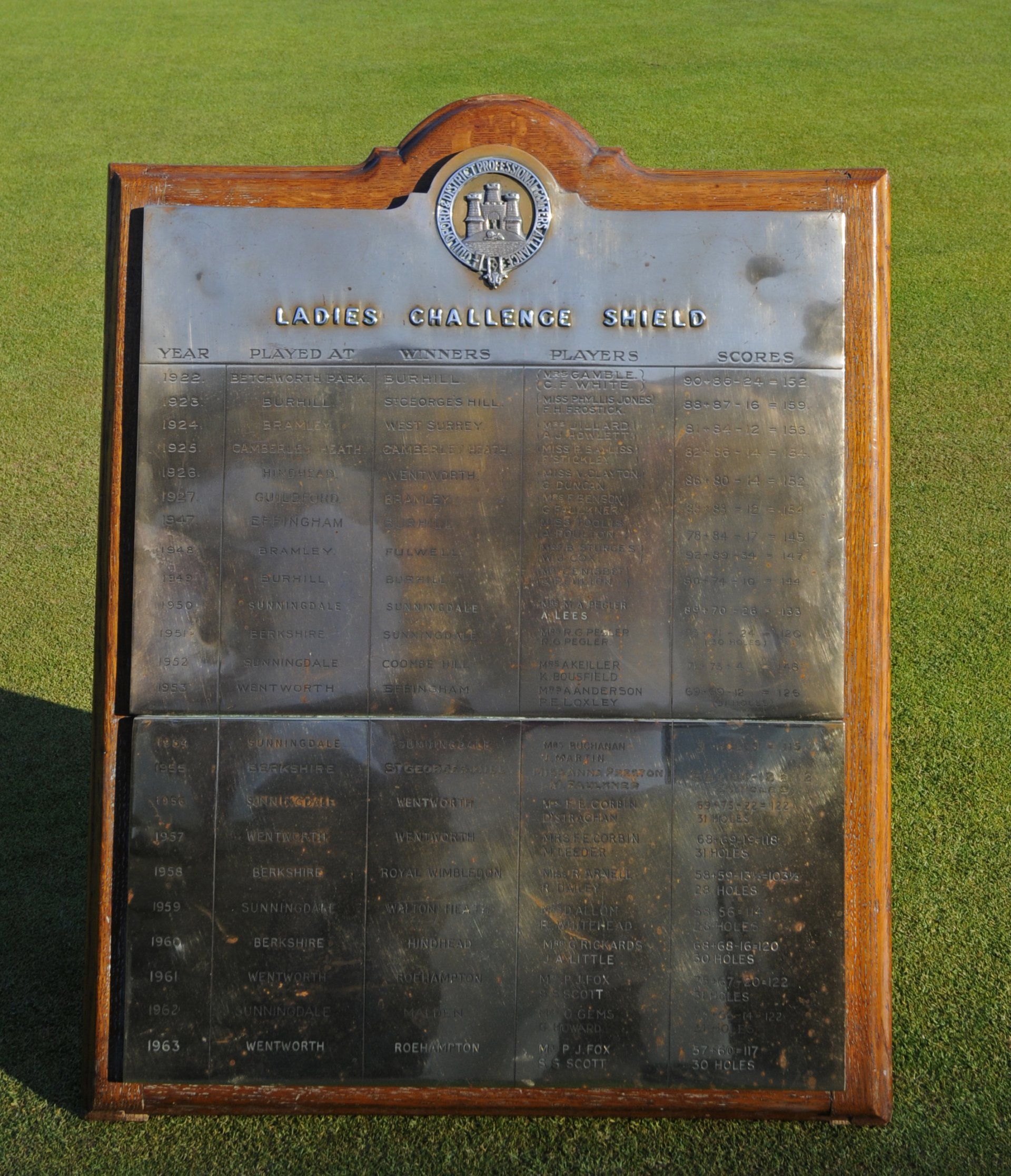 Guildford Golfing Alliance Challenge Cup Trophy