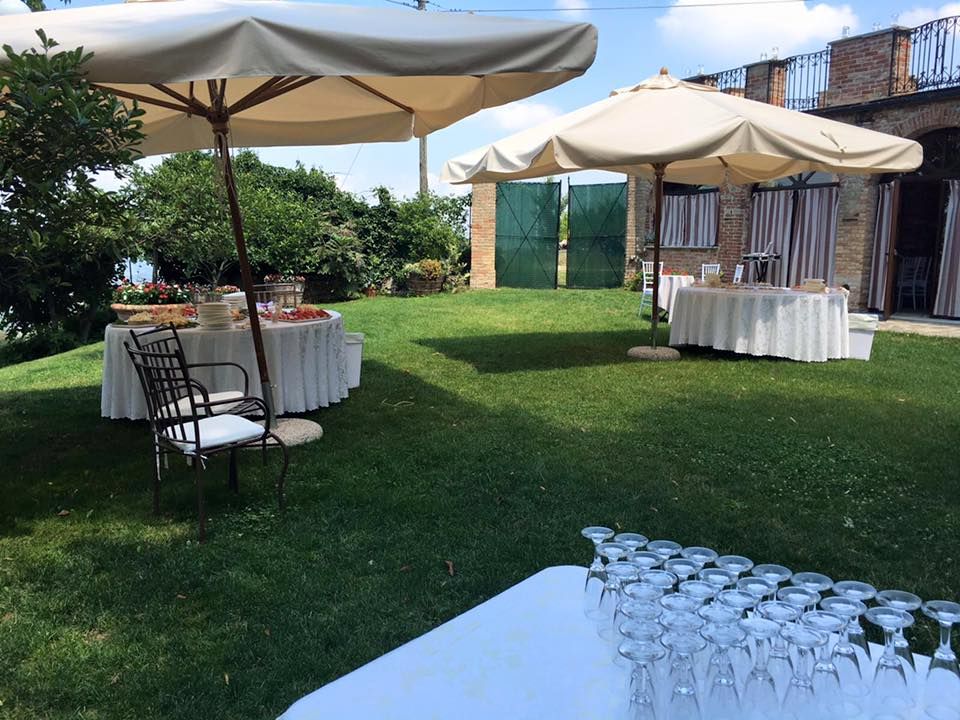Open-Air-Empfangsbuffet