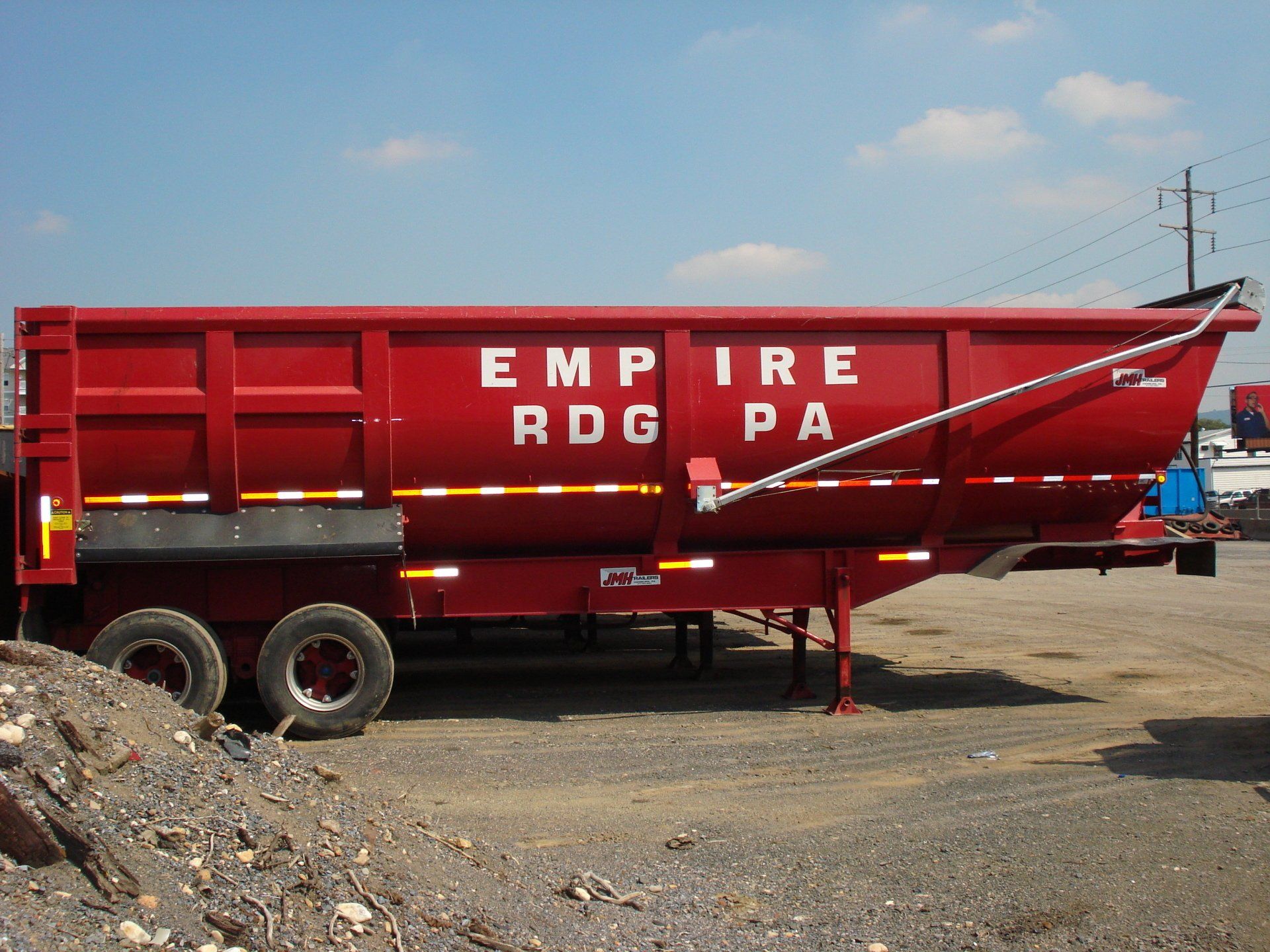 Empire Services barrel trailer