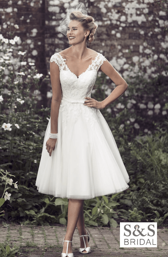True Bride Brighton Belle Lottie Tea length wedding dress