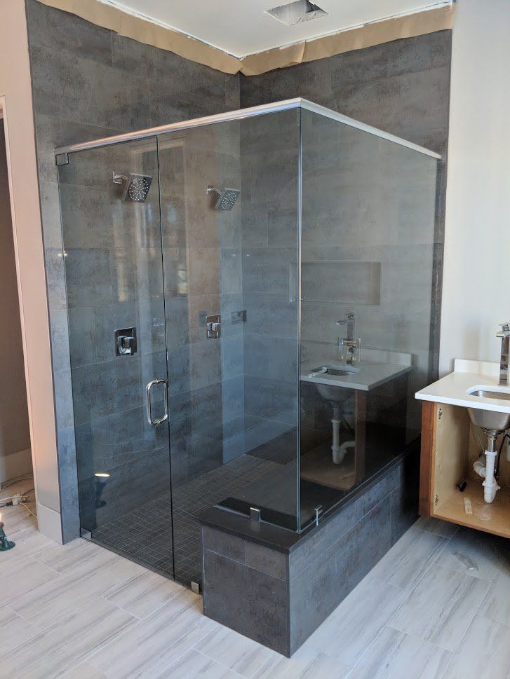 glass shower door installation