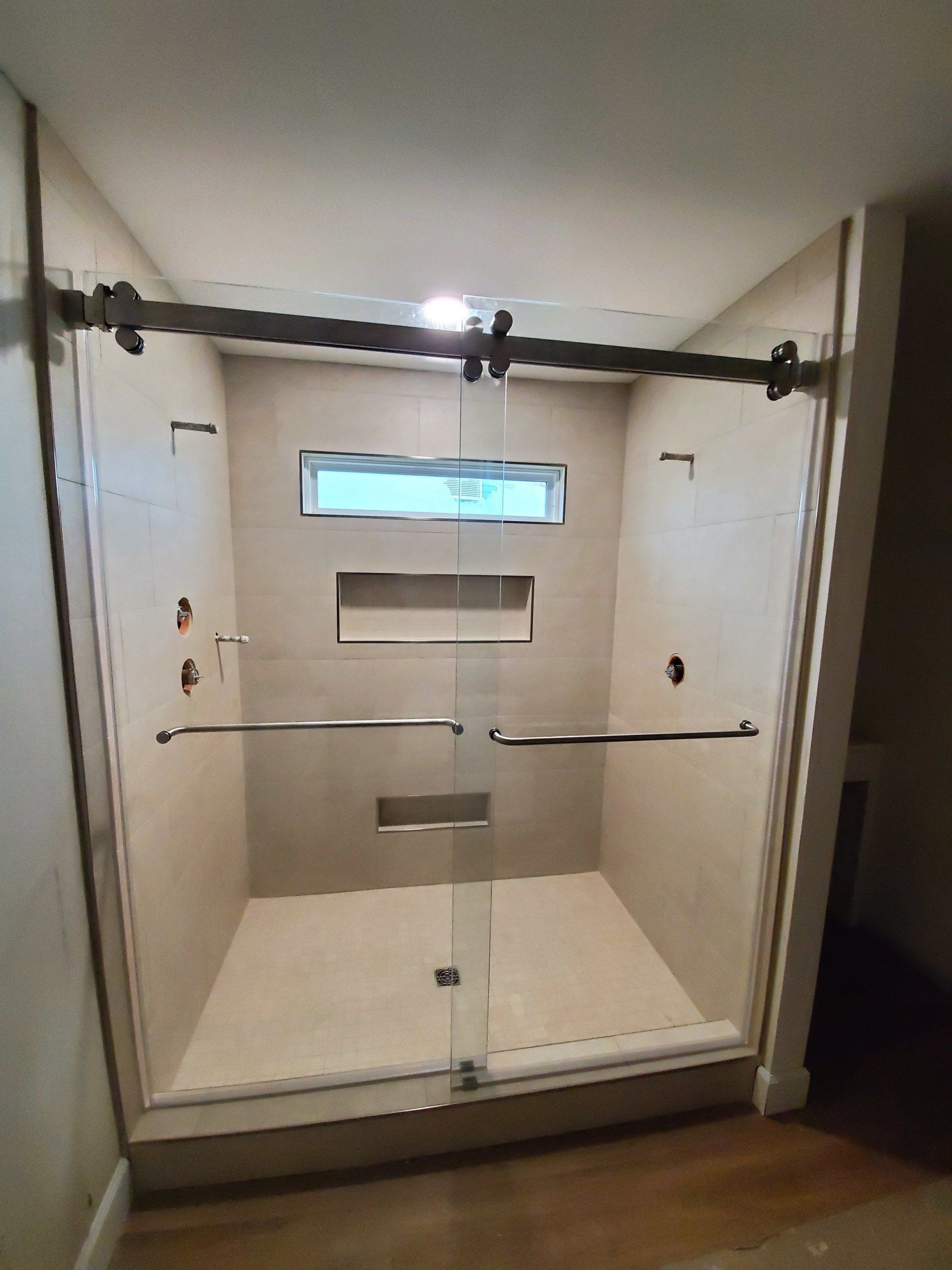 glass shower door installation