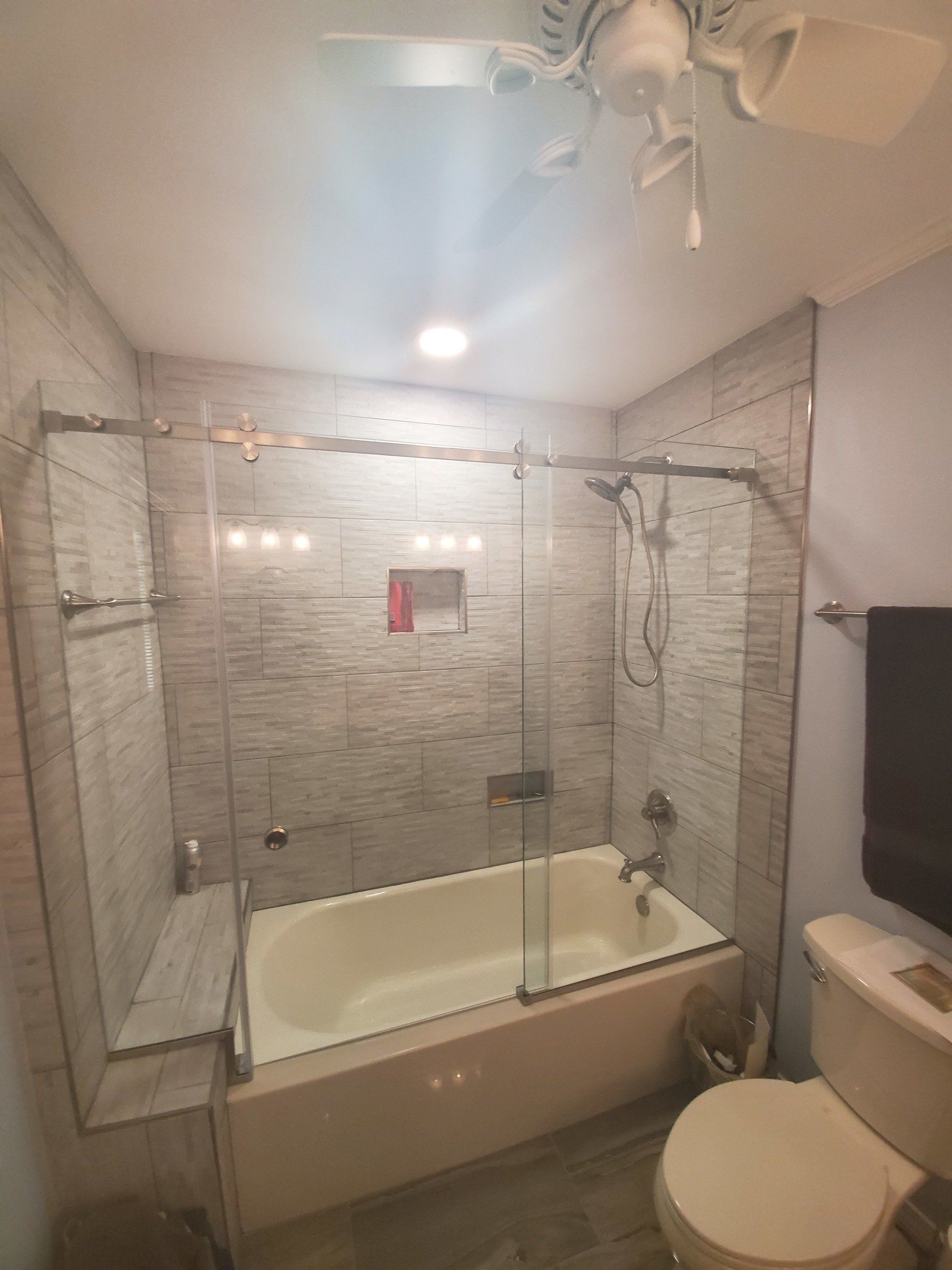glass shower door installation