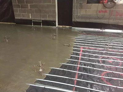 Gyvlon liquid screed