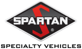 Spartan Specialty Vehicles logo with red-and-black emblem and bold white text