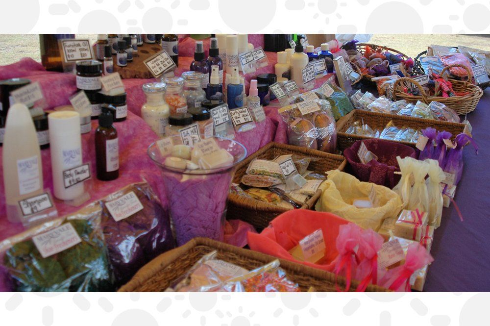 health and beauty stall