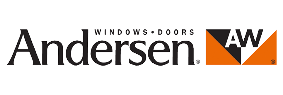 A logo for a company called andersen windows and doors