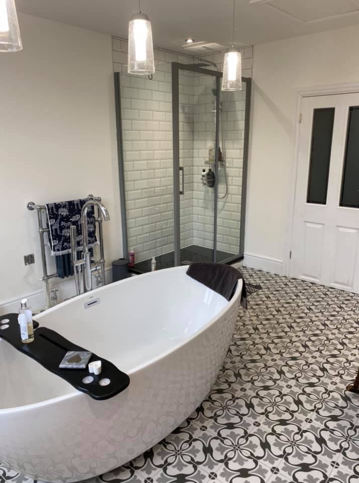 stylish grey tiles