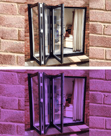 Aluminium bi-folding doors
