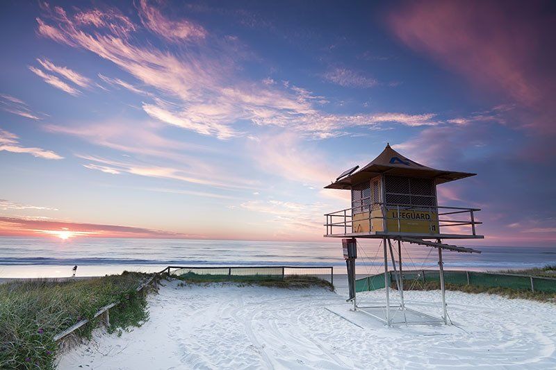 Lifeguard Stand on Beach at Sunset — Northern Rivers Coaching And Counselling In Rowlands Creek Road, Uki, NSW