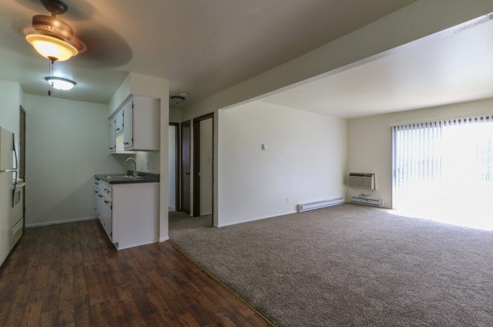 Living room Kitchen