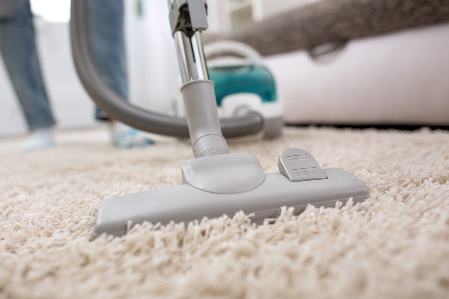 Woman with Vacuum Cleaner — Beaver, PA — A-1 Carpet Cleaning Woman with Vacuum Cleaner — Beaver, PA — A-1 Carpet Cleaning