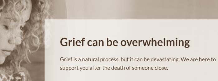 Cruse Bereavement Care banner