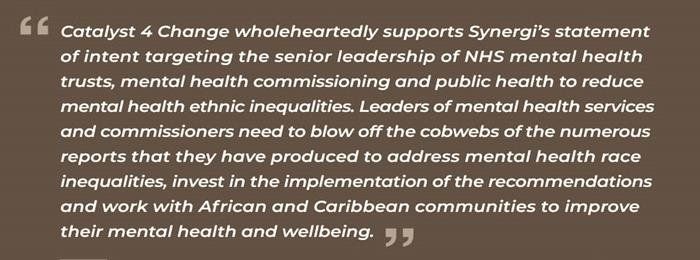 Synergi pledge statement from Catalyst