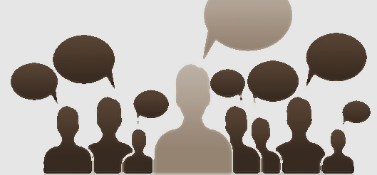 people talking