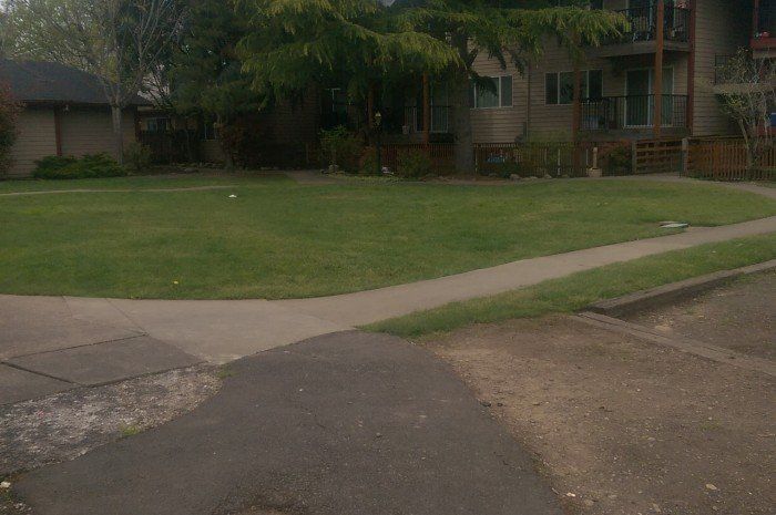 Courtyard on Stark exterior