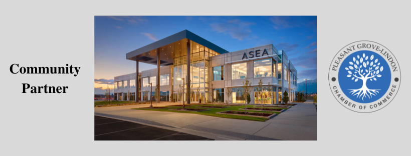 A picture of a building with the words `` community partner '' next to it.