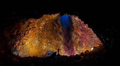 Inside the volcano