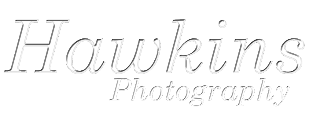 The word hawkins is written in white on a white background.