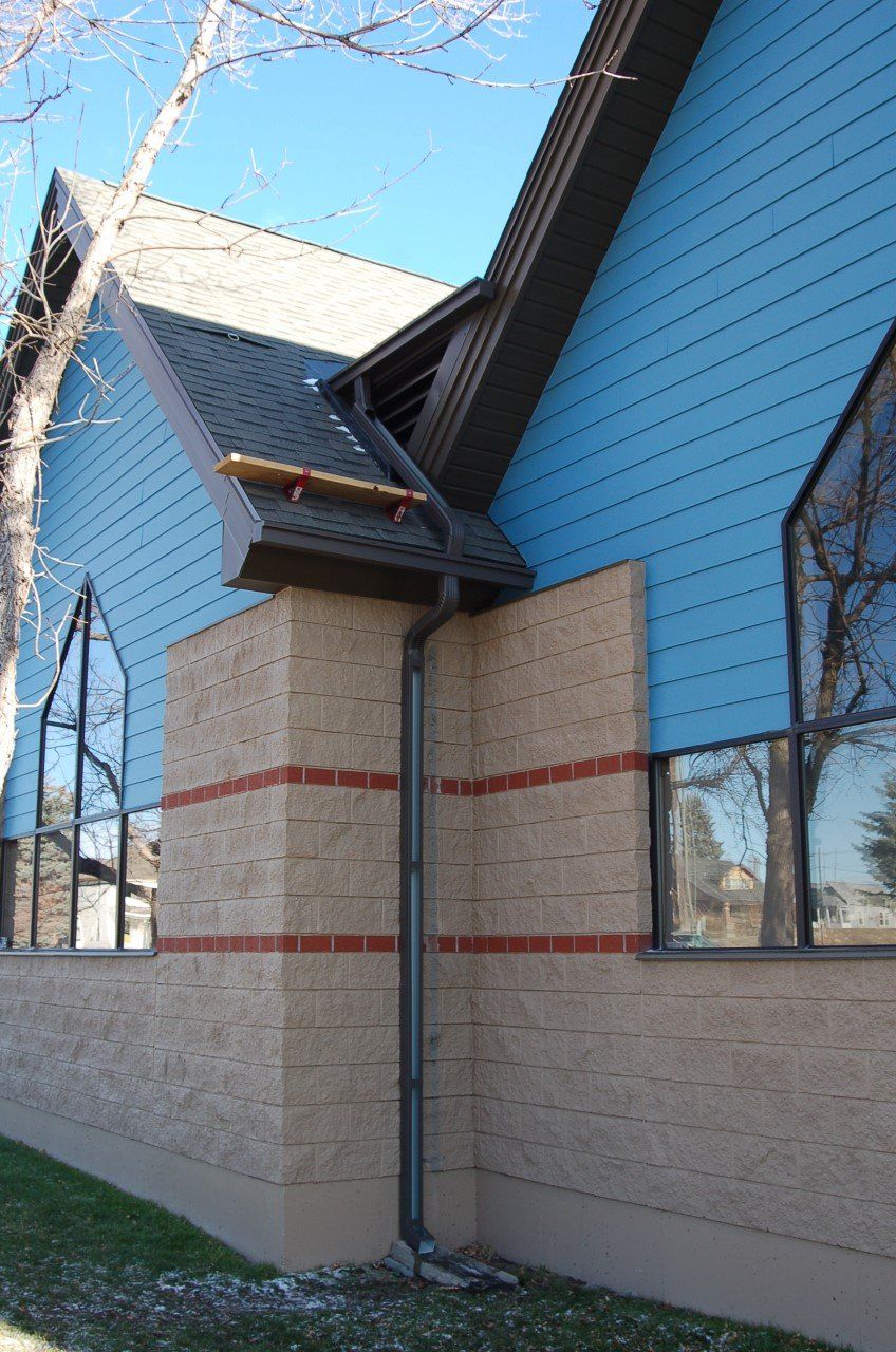 Installing Commercial Gutter — Helena, MT — Continuous Rain Gutter Co.