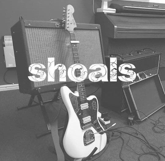 The word shoals that is on a guitar
