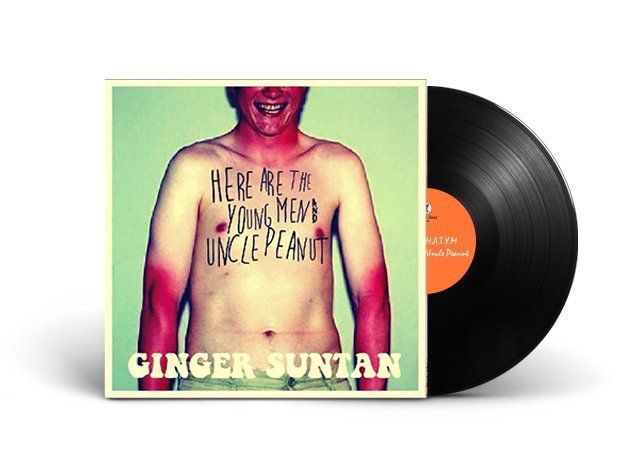 A ginger suntan album cover with a shirtless man on it
