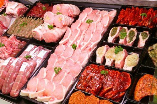 Pork Display in Butcher Shop - Meat Market in Denver, CO
