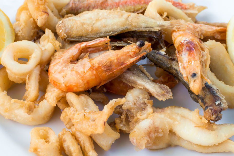 Gamberi fritti