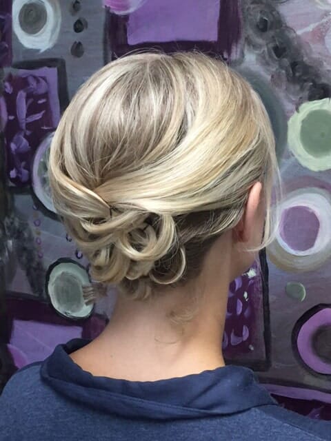 Formal updo blonde hair - formal hairstyles - Hair Works in Hamilton, NJ